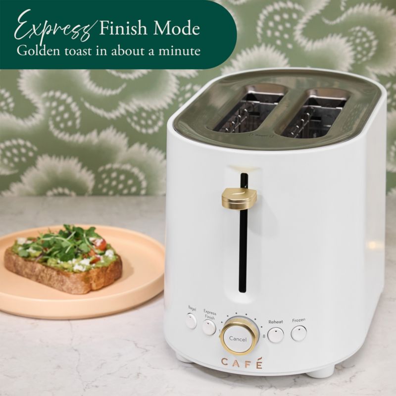 CAFÉ ™ Express Finish Matte White 2-Slice Toaster - image 1 of 10