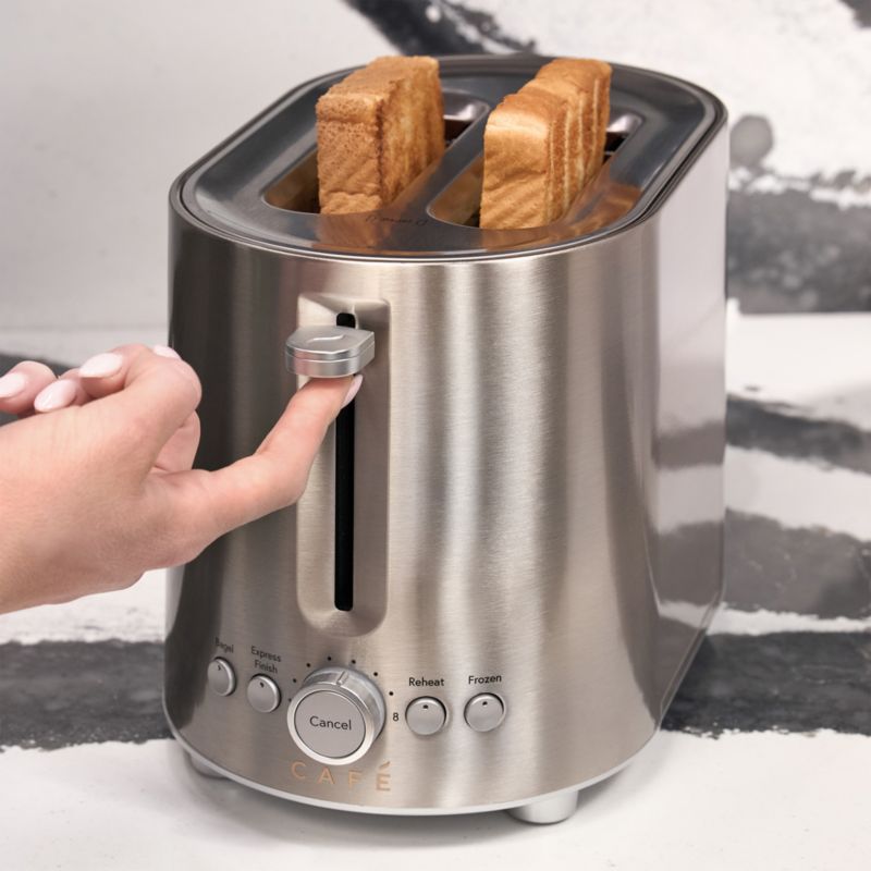 CAFÉ ™ Express Finish Stainless Steel 2-Slice Toaster - image 1 of 10
