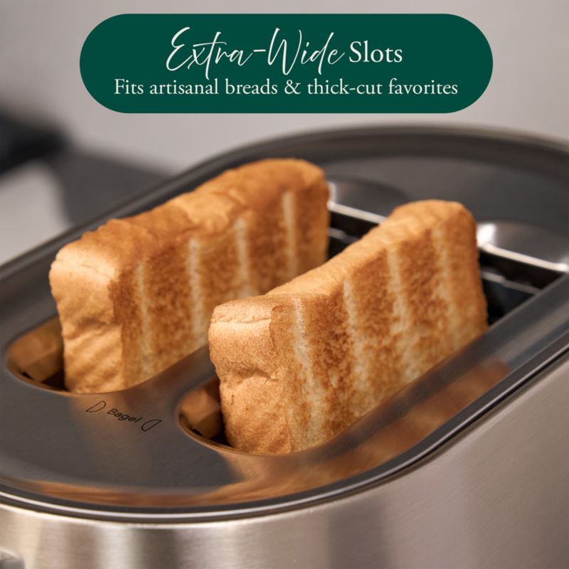 CAFÉ ™ Express Finish Stainless Steel 2-Slice Toaster - image 4 of 10