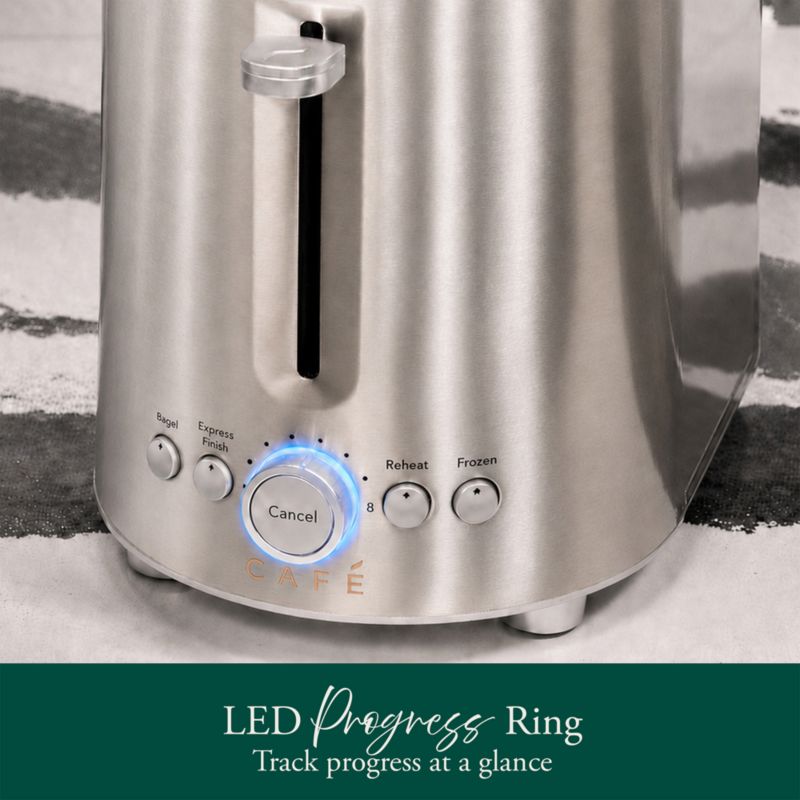 CAFÉ ™ Express Finish Stainless Steel 2-Slice Toaster - image 2 of 10
