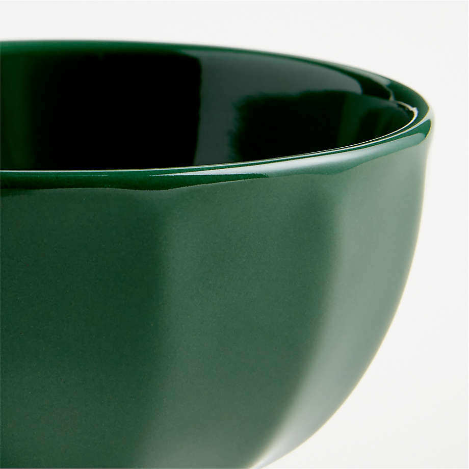 Crate & Barrel Green Plastic Small Bowls 4 3/4 Diameter Set of 3