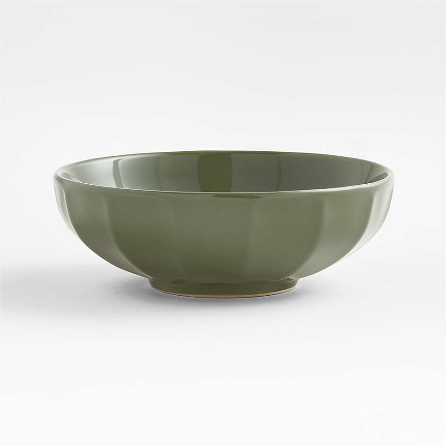 Crate & Barrel Green Plastic Small Bowls 4 3/4 Diameter Set of 3