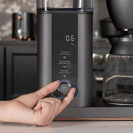 Café ™ Matte Black 10-Cup Drip Coffee Maker with Glass Carafe