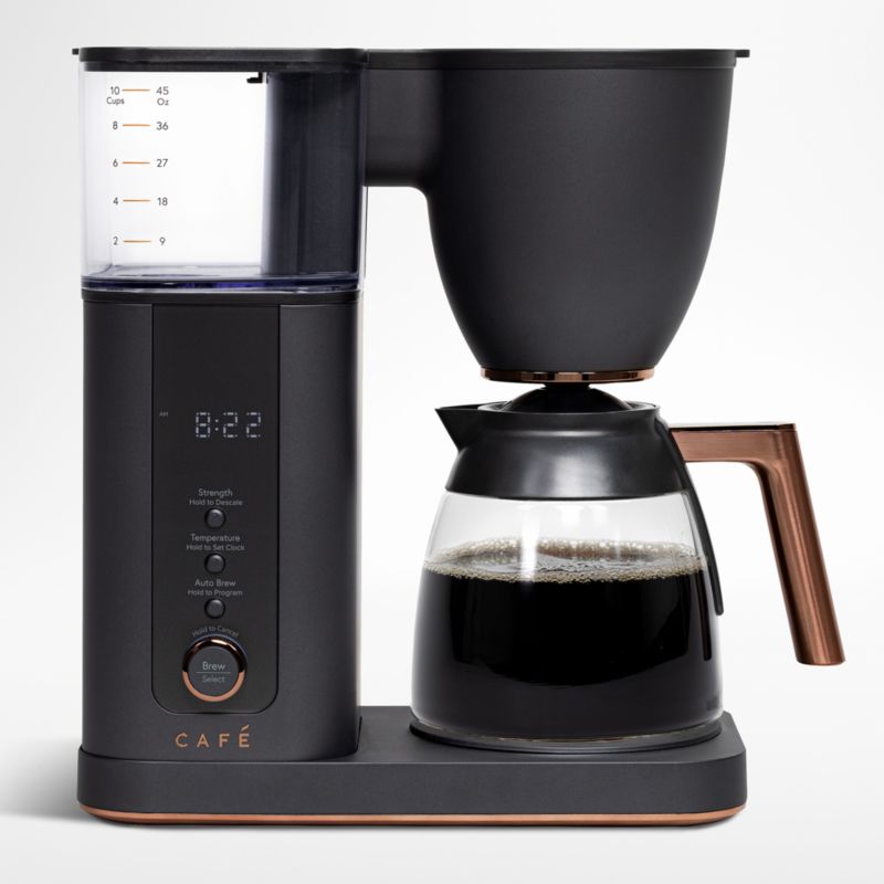 GE Cafe Stainless Steel 10-Cup Drip Coffee Maker with Glass Carafe +  Reviews, Crate & Barrel