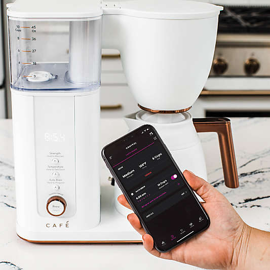 CAFÉ ™ Matte White 10-Cup Drip Coffee Maker with Thermal Carafe