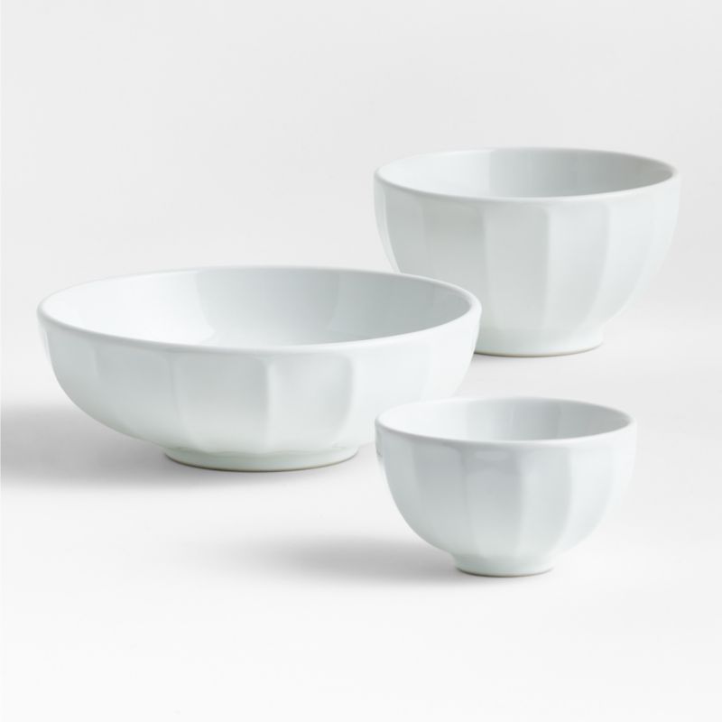 Cafe White Cereal Bowls, Set of 4 - image 2 of 5