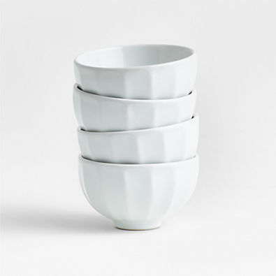View Cafe White Mini Bowls, Set of 4 details