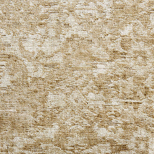 Cairo Wool Blend Traditional Handwoven Gold Rug Swatch 12"x18"