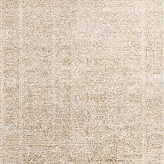 Cairo Wool Blend Traditional Handwoven Gold Area Rug