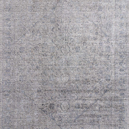 Cairo Wool Blend Traditional Handwoven Navy Area Rug