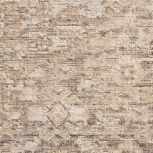 Cairo Wool Blend Traditional Handwoven Taupe Area Rug 10'x14'
