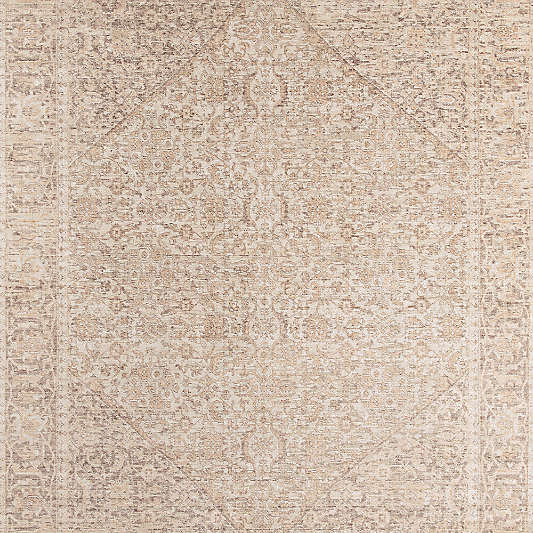 Cairo Wool Blend Traditional Handwoven Taupe Area Rug 9'x12'