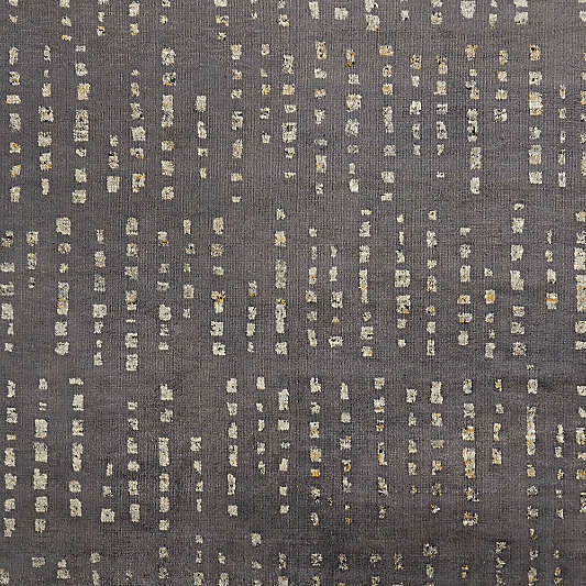Calais Textured Wool-Blend Hand-Knotted Carbon Grey Area Rug 6'x9'