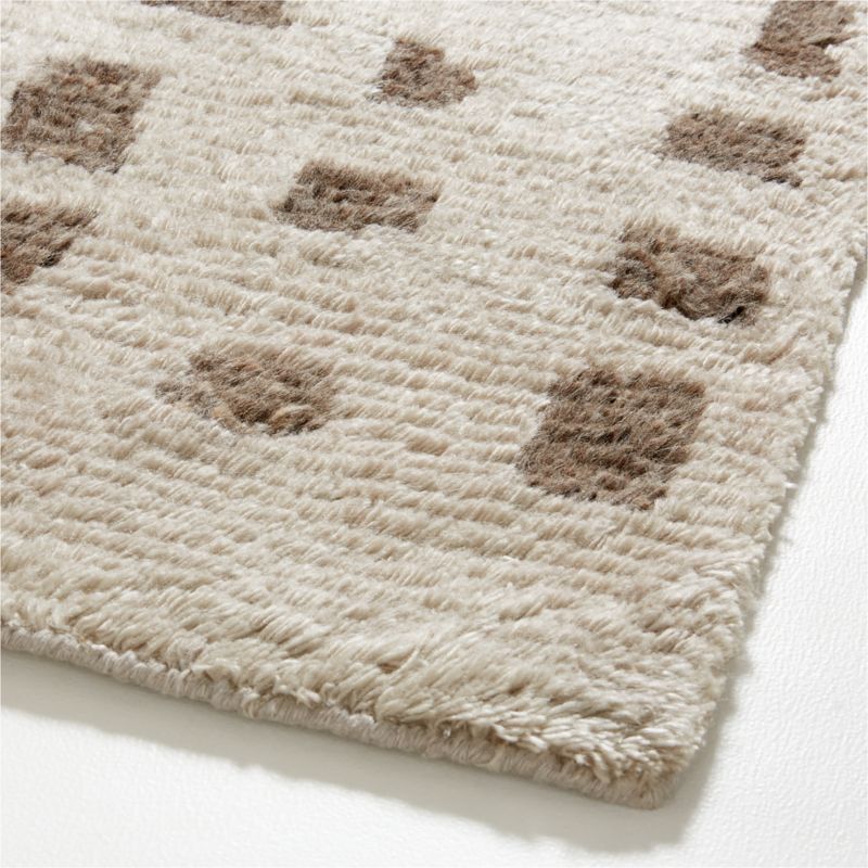 Calais Textured Wool-Blend Hand-Knotted Latte Brown Area Rug 10'x14' - image 5 of 6