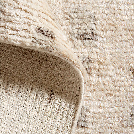 Calais Textured Wool-Blend Hand-Knotted Wheat Brown Area Rug 10'x14'