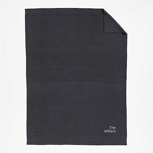 Calda Chantilly 70"x55" Black Throw Blanket