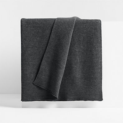 View Calda Chantilly 70"x55" Black Throw Blanket details