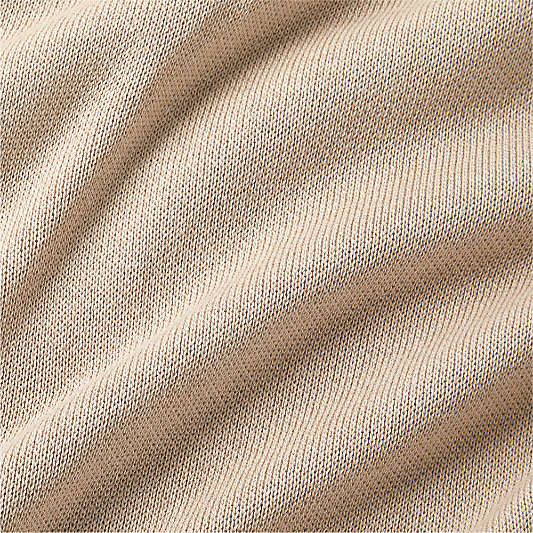 Calda Chantilly 70"x55" Warm Sand Beige Throw Blanket