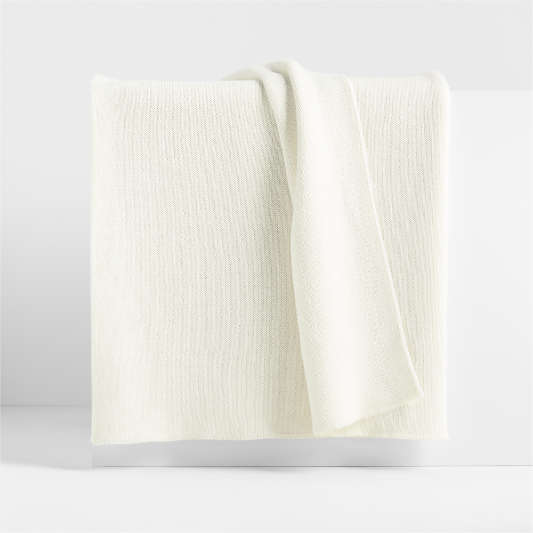 Calda Chantilly 70"x55" Pampas Ivory Throw Blanket