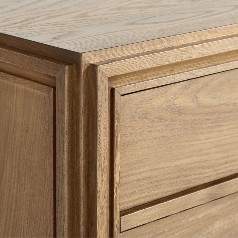 Caldwell Barley Brown 7-Drawer Oak Wood Dresser by Jake Arnold - image 9 of 12