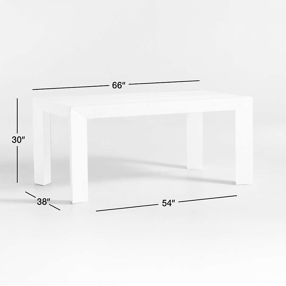 Cali White Pine Dining Table | Crate & Barrel