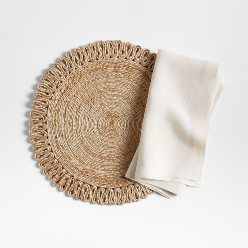 Caliente Round Woven Jute Placemat