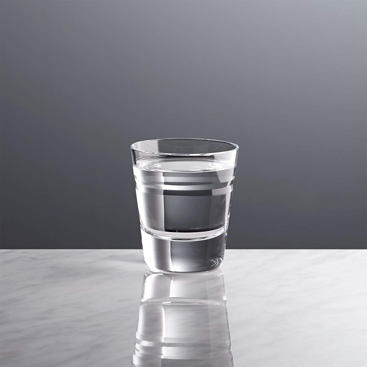 crate and barrel slanted shot glass