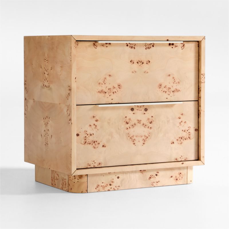 Calli Burlwood 2-Drawer Kids Nightstand - image 2 of 5