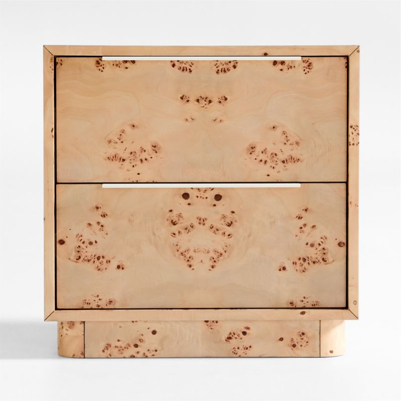 Calli Burlwood 2-Drawer Kids Nightstand - image 0 of 5