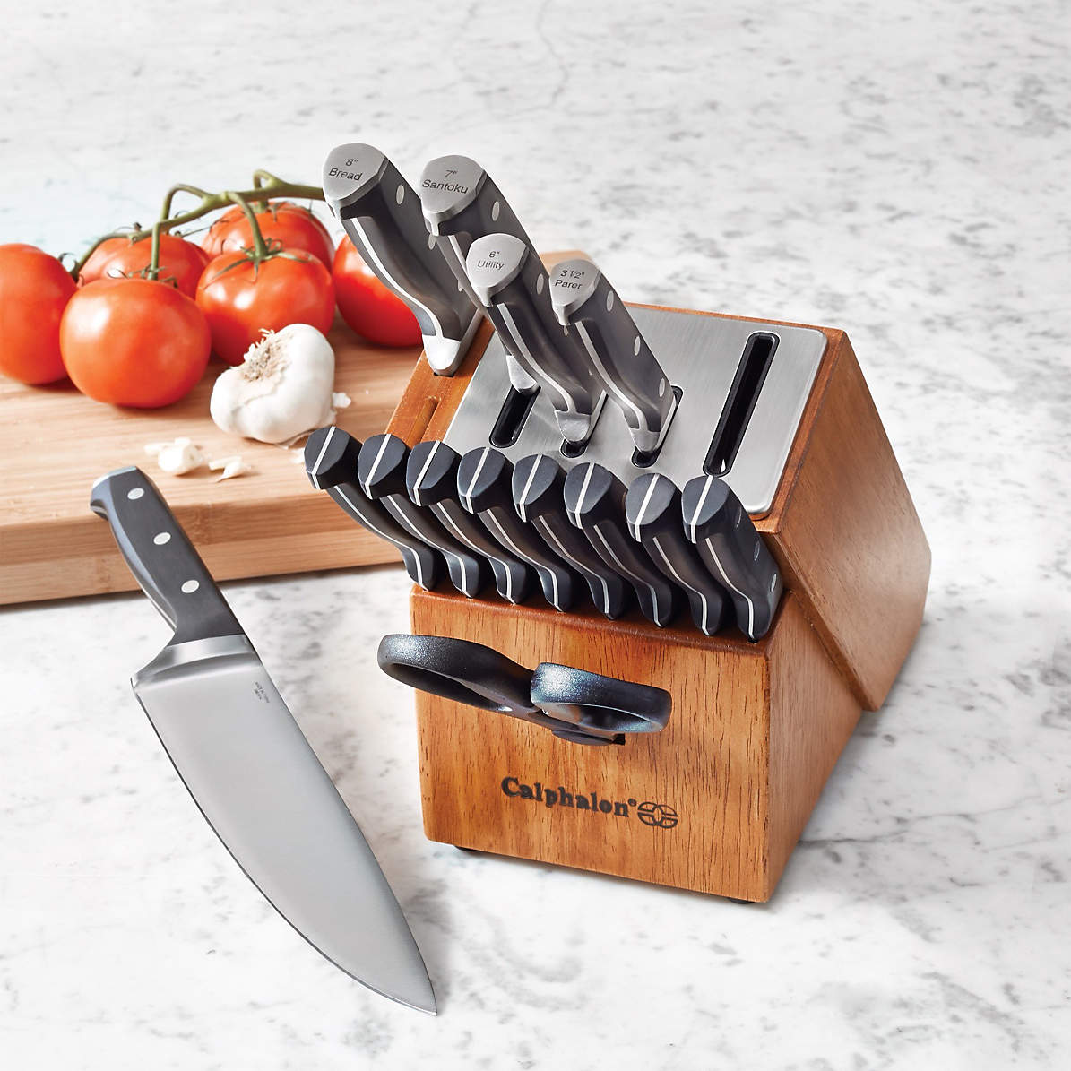 Calphalon stainless steel knife 2024 set