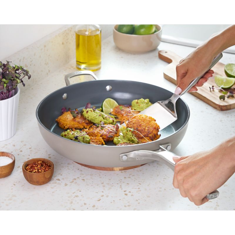 Calphalon ® Ceramic Non-Stick Taupe 12" Fry Pan with Cover - image 2 of 5