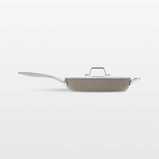 Calphalon ® Ceramic Nonstick Taupe 12" Fry Pan with Cover