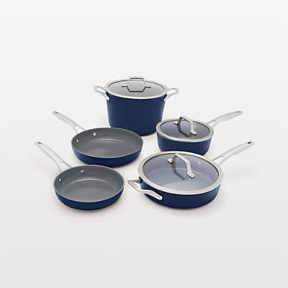 Calphalon ® Ceramic Non-Stick Navy 8-Piece Cookware Set