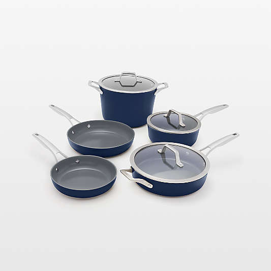 Calphalon ® Ceramic Nonstick Navy 8-Piece Cookware Set