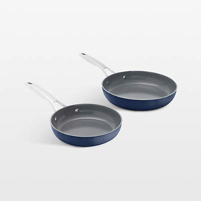 Calphalon ® Ceramic Non-Stick Navy 2-Piece Fry Pan Set