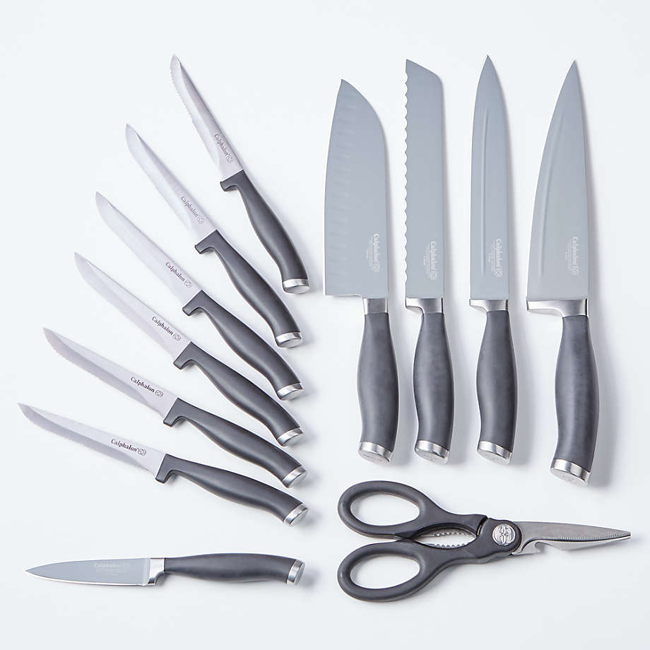 Calphalon Kitchen Knife Set with Self-Sharpening Block, 13-Piece NonStick  Knives