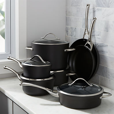 View Calphalon Contemporary ™ Non-Stick 12-Piece Cookware Set with Double Bonus details