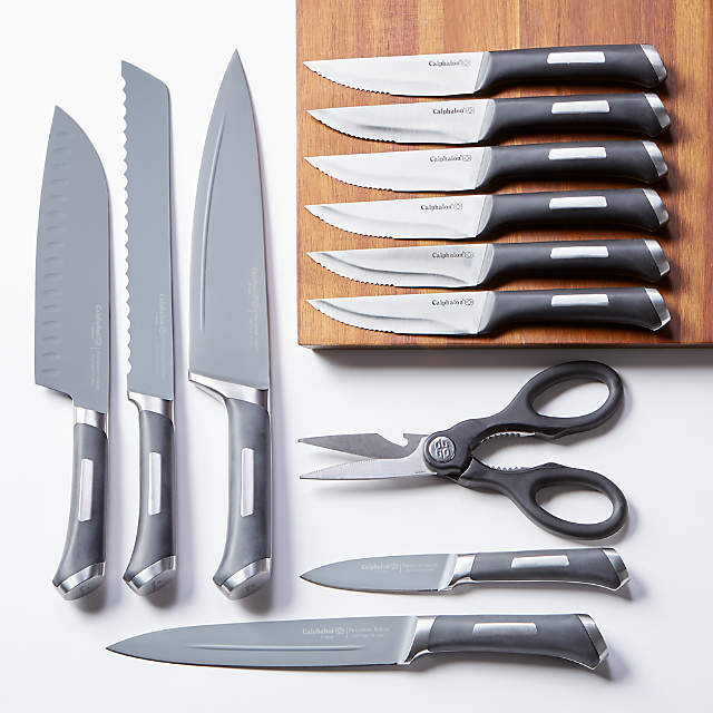 Calphalon Premier SharpIN 15-Piece Knife Block Set with Self-Sharpening Knife  Block + Reviews, Crate & Barrel in 2023