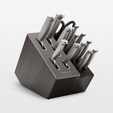 View Calphalon ® Premier 15-Piece Knife Set with SharpIN™ EdgeTech, Stainless Steel Handles details