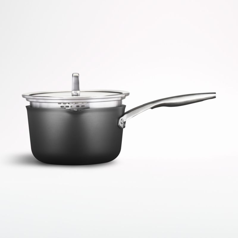 Calphalon ® Premier 3.5-Qt. Non-Stick Saucepan with Pour and Strain Lid