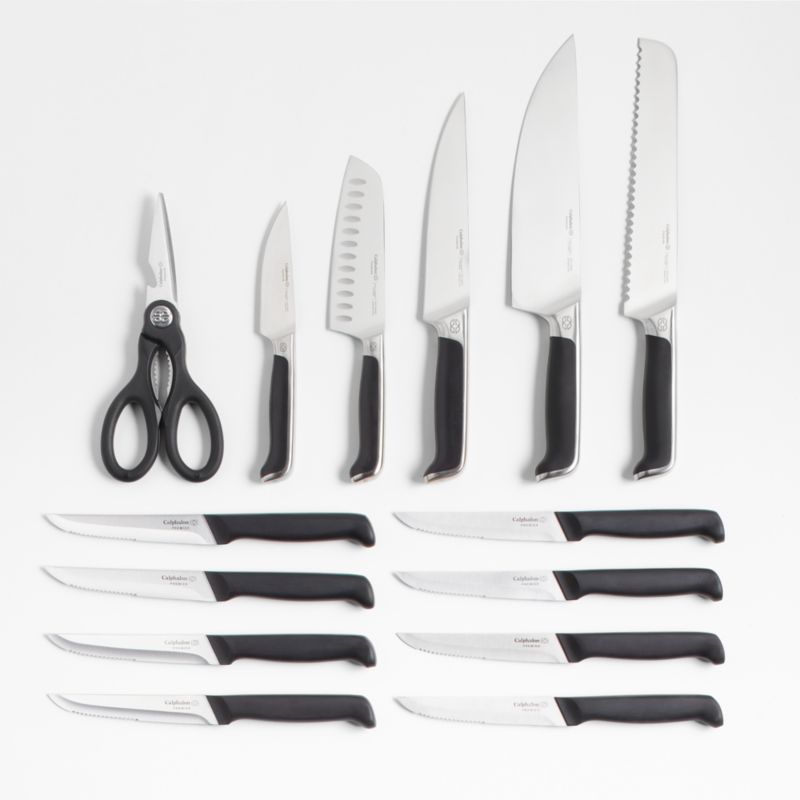 Calphalon ® Premier SharpIN ™ 15-Piece Knife Block Set with Self-Sharpening Knife Block