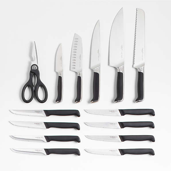 Kyocera Universal White Blade Ceramic Knife Block Set, Stainless