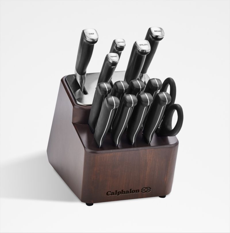 Select by Calphalon 15pc Self-Sharpening Cutlery Set Dark