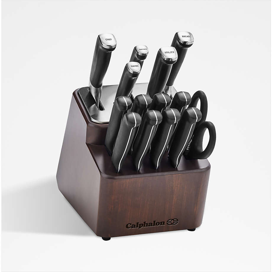 Calphalon Classic Self-Sharpening 15-pc. Knife Set, Color: Black