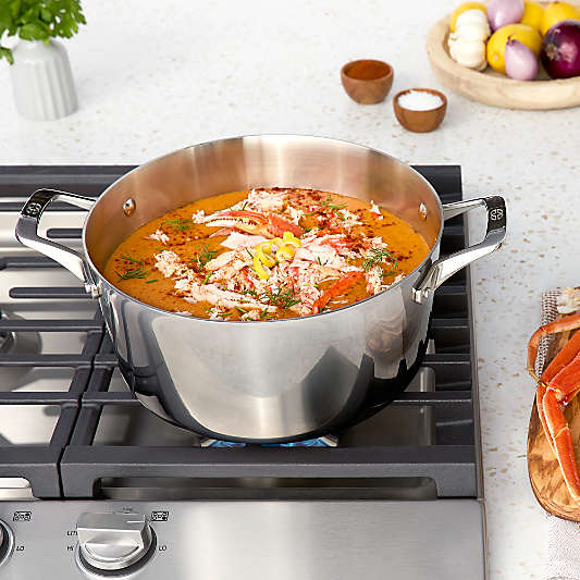 Calphalon ® Premier Stainless Steel 6-Qt. Stockpot with Cover