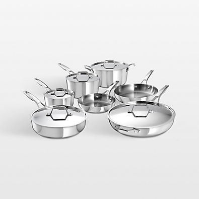 View Calphalon ® Premier Stainless Steel 12-Piece Cookware Set details