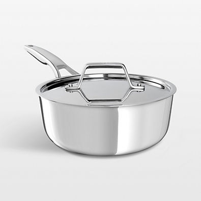 View Calphalon ® Premier Stainless Steel 2.5-Qt. Saucepan with Lid details