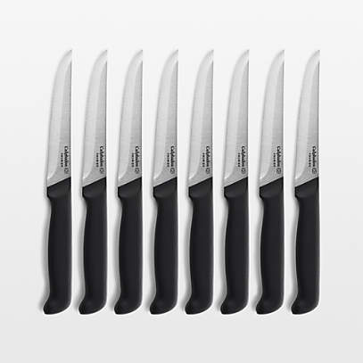 ZWILLING 8-Piece Stainless Steel Steak Knife Set with Black Box on