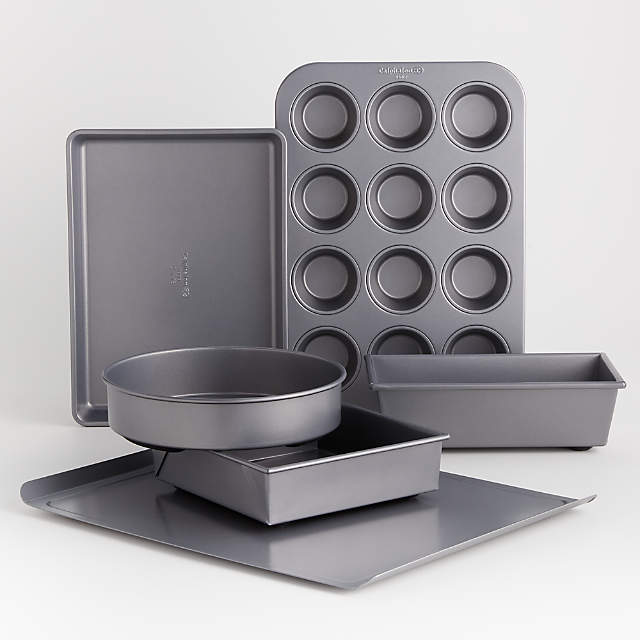 Calphalon 6 PC Nonstick Bakeware Set with Cookie Sheets, Silver (Open Box)  in 2023