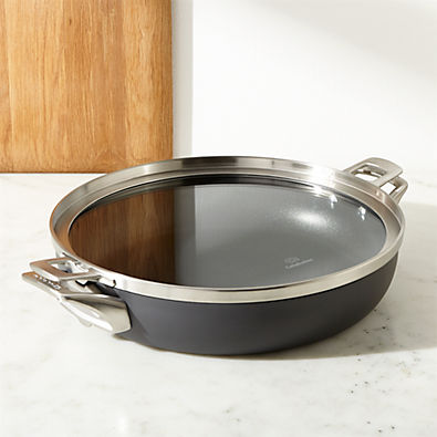 View Calphalon ® Premier Space-Saving 12" MineralShield Non-Stick Everyday Pan with Lid details